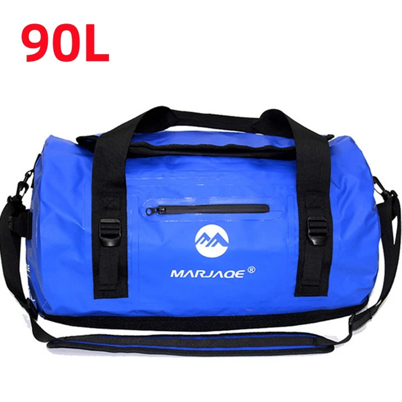 30L 60L 90L Kayaking Bag Waterproof Bag Dry Saddle Luggage Storage Beach Rafting Travel Camping Swimming Bags Drifting Bag X499A
