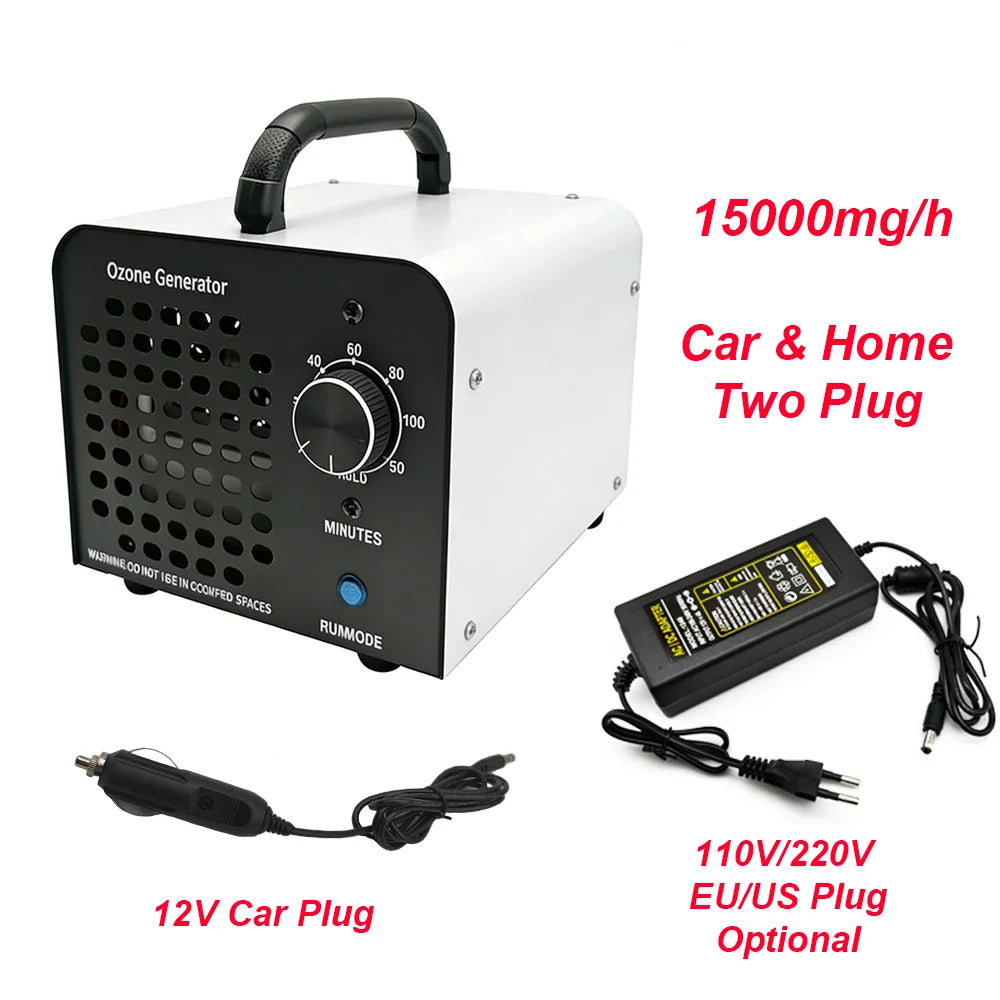 AC110V AC240V Ozone Generator 60000mg/h Ozone Machines for Home and Commercial Use Car Basement Offices Smoke and Pet Room