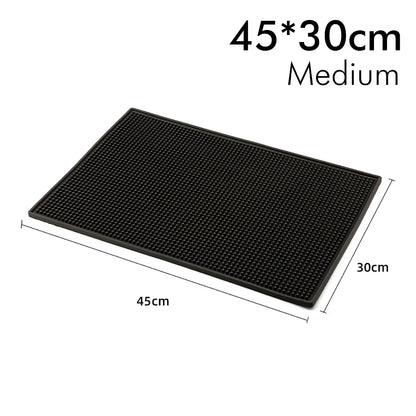 Rubber Bar Mat Anti-slip PVC Cafe Bar Mats Home Cup Mat Waterproof Heat Resistant Durable Kitchen Drain Mat Dish Drying Mats