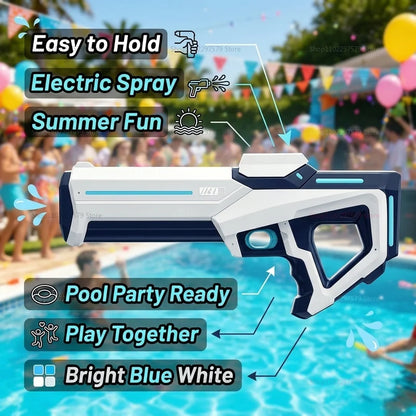 NEW High Pressure Electric Water Gun Toys Summer Outdoor Beach Pool Garden Fight Games Kids Automatic Bursts Water Gun Gifts