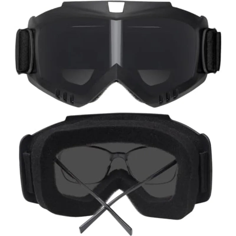 Military Tactical Full Face Helmet MICH ABS - Detachable Goggles & NVG Bracket for Riot Airsoft CS Outdoor Wargame Protective Ge