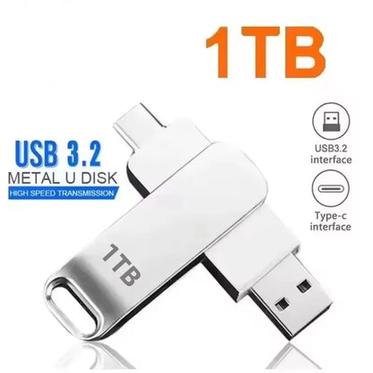 NEW 16TB USB 3.2 Flash Drives High Speed Transfer Metal Pendrive Memory Card Pendrive Flash Disk Memoria Waterproof Stick 2026