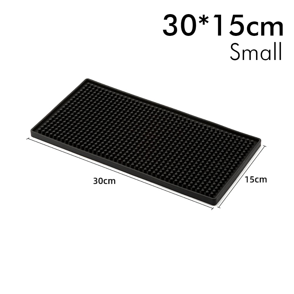 Rubber Bar Mat Anti-slip PVC Cafe Bar Mats Home Cup Mat Waterproof Heat Resistant Durable Kitchen Drain Mat Dish Drying Mats