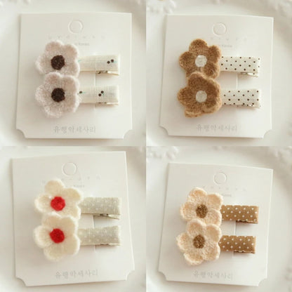 Children's Hair Clips, Handmade Headwear, Baby Hair Accessories, Full coverage fabric hair Clip Bows for Girls
