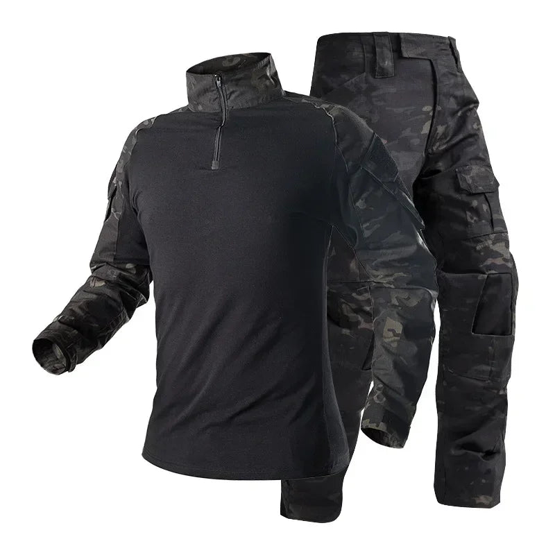 Tactical Uniform Milit Outdoor Camouflage Suit Combat Shirts Pants Men Fishing Trainning Airsoft Paintball Hunting Clothes Sets