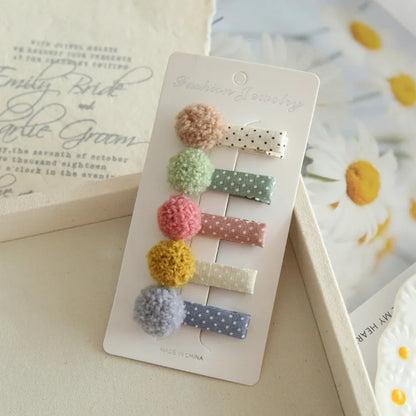 Children's Hair Clips, Handmade Headwear, Baby Hair Accessories, Full coverage fabric hair Clip Bows for Girls