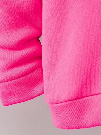 2sets Fashion exquisite girls casual Autumn/Winter pattern printed with fleece warm lining hoodie and tracksuit pants