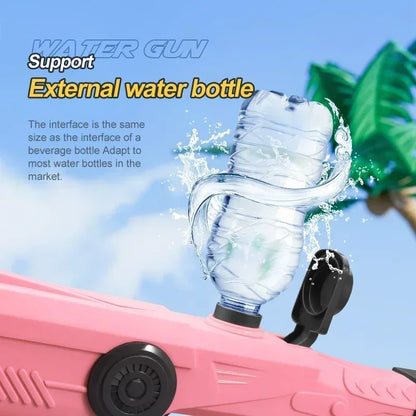 Electric Automatic Water Storage Gun Toys Portable Children Summer Beach Outdoor Fight Fantasy Spray Gun Toys Boy Kid Adult Game