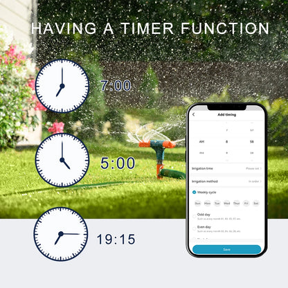6 /8 Station Tuya WiFi Indoor Smart Sprinkler Controller Irrigation System Remote Control by Phone Works with Smartlife EU Plug