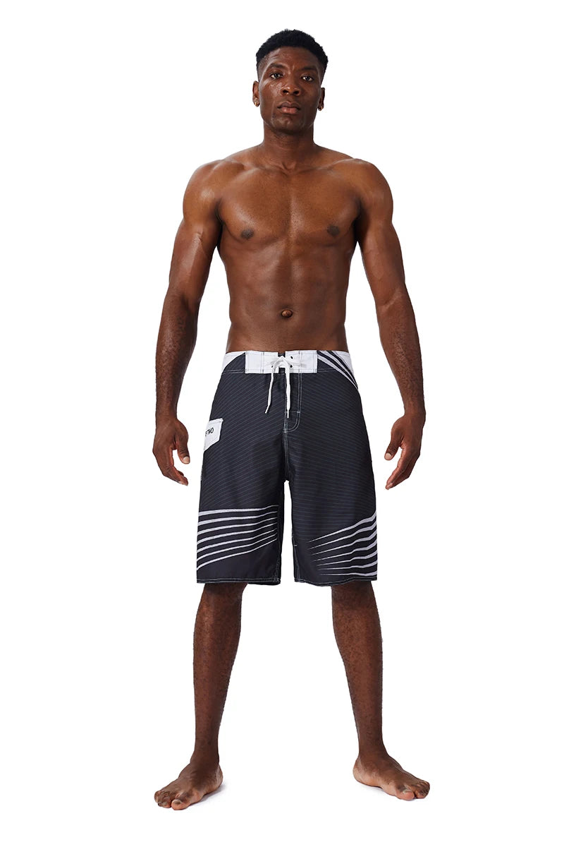 New Summer Men'S Board Casual Drawstring Pockets Shorts Beach Brand Short Surfing Bermudas Male Boardshorts Quick Dry For Sports