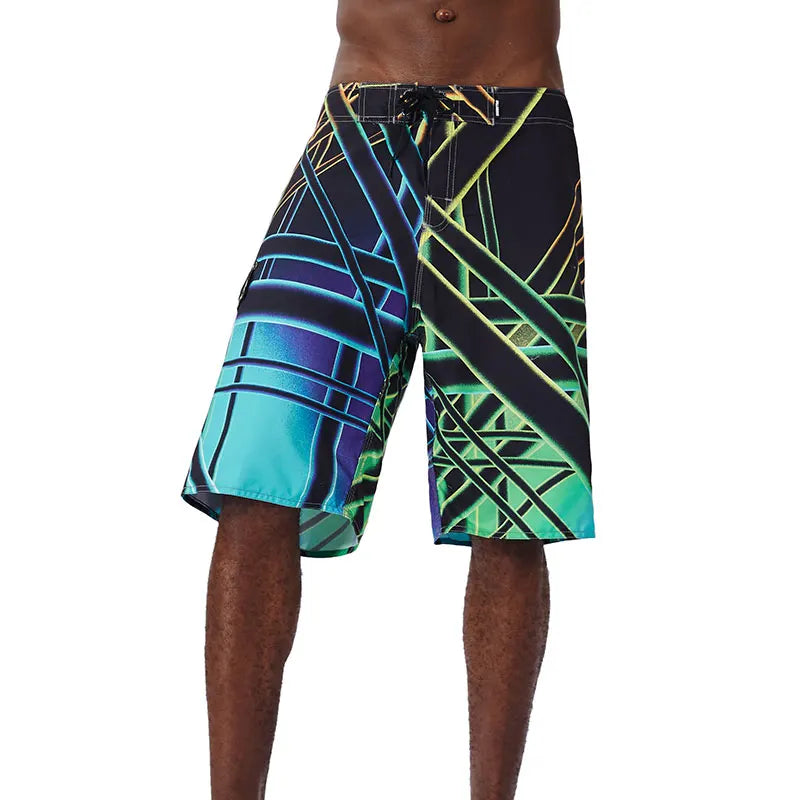 New Summer Men'S Board Casual Drawstring Pockets Shorts Beach Brand Short Surfing Bermudas Male Boardshorts Quick Dry For Sports