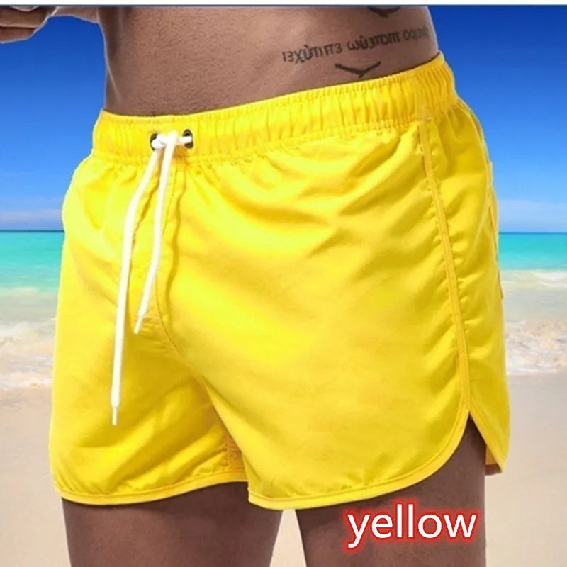 Men's Swim Shorts Swim Trunks Quick Dry Board Shorts Bathing Suit Breathable Drawstring With Pockets for Surfing Beach Summer