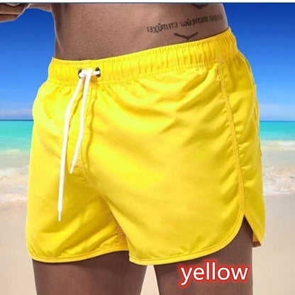 Men's Swim Shorts Swim Trunks Quick Dry Board Shorts Bathing Suit Breathable Drawstring With Pockets for Surfing Beach Summer