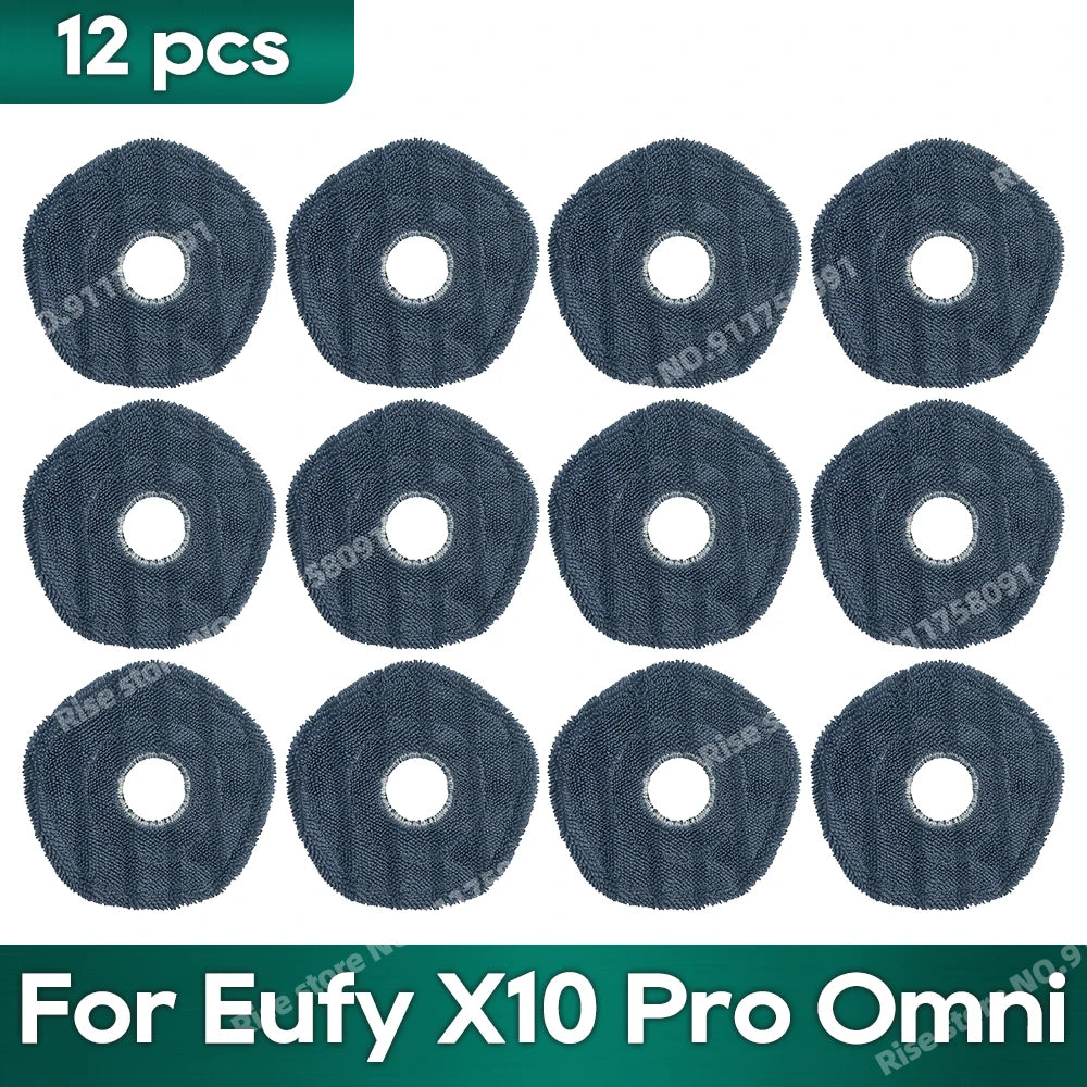 Accessories fit for Eufy X10 Pro Omni Robot Vacuum Dust Bag Hepa Filter Roller Side Brush Mop Cloth
