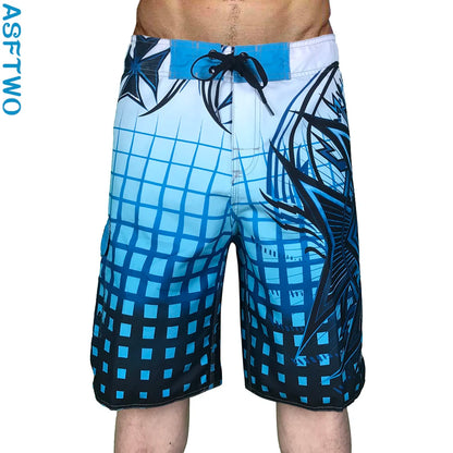 New Summer Men'S Board Casual Drawstring Pockets Shorts Beach Brand Short Surfing Bermudas Male Boardshorts Quick Dry For Sports