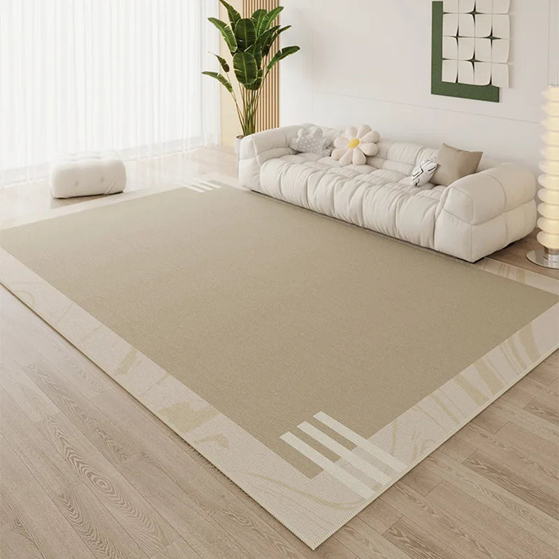 Ins Simple Style Room Decor Non-slip Carpet Nordic Light Luxury Soft Large Living Room Rugs Lint-free Easy Cleaning Tatami Mat