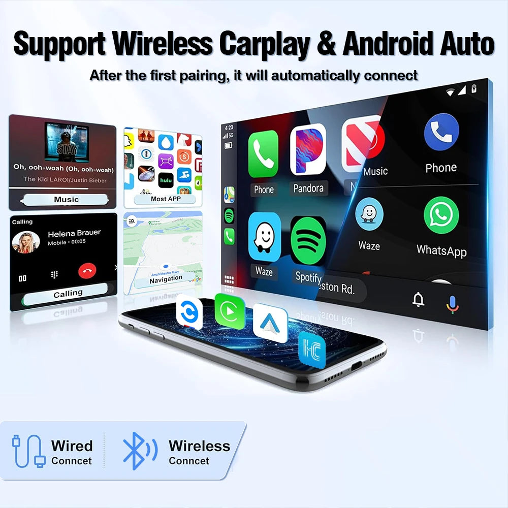 AUTOTOP Wireless CarPlay Android Auto for Mercedes Benz A B C E CLA GLA GLK ML Sprinter NTG4.5 Becker Module Navigation
