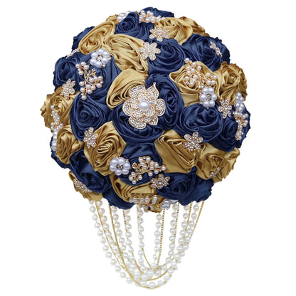 Kyunovia Customized Best Quality Ivory Brooch Bouquet Wedding Bouquet de mariage Wedding Bouquets Pearl Flowers buque de noiva