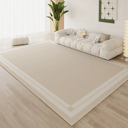 Ins Simple Style Room Decor Non-slip Carpet Nordic Light Luxury Soft Large Living Room Rugs Lint-free Easy Cleaning Tatami Mat
