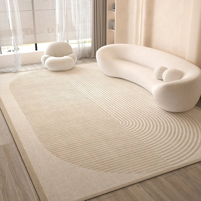 Ins Simple Style Room Decor Non-slip Carpet Nordic Light Luxury Soft Large Living Room Rugs Lint-free Easy Cleaning Tatami Mat