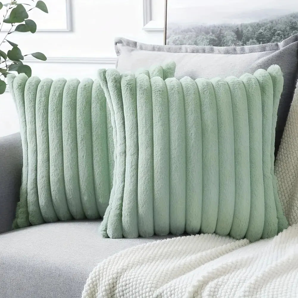 1pc Stripe Corduroy Pillow Case Creative Home Fabric PillowCushion For Sofa Bedroom Car, Home Decoration Home Decor Room Decor