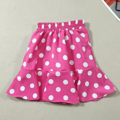 Children's Clothing New Summer Girl Fashion Polka Dot Half Skirt Minimalist Style Chiffon Mini Skirt Baby Beach Skirt