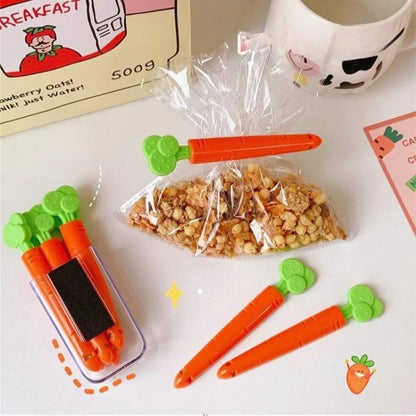 5/12PCS French Fry Shaped Sealing Clip - For Snack Sealing, Food Clips, Plastic Bag Seasoning Sealing StripsWall mounted