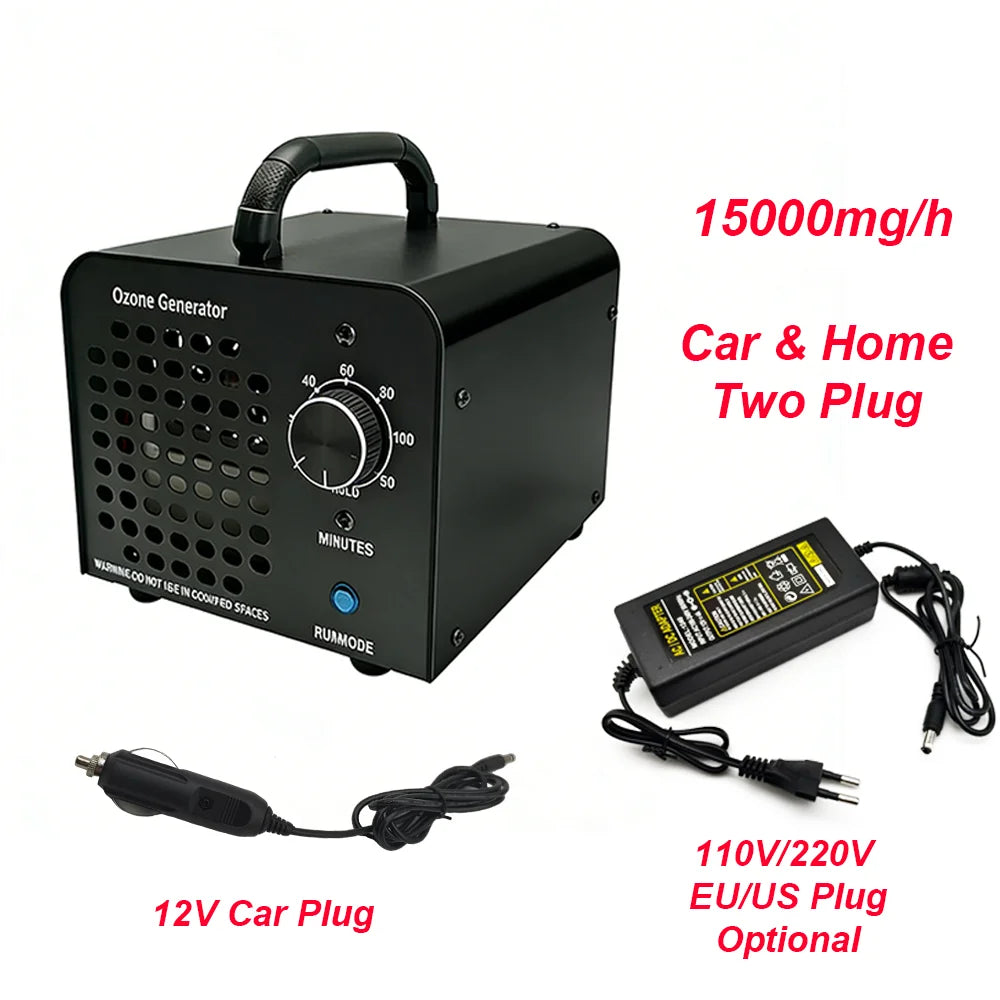 AC110V AC240V Ozone Generator 60000mg/h Ozone Machines for Home and Commercial Use Car Basement Offices Smoke and Pet Room