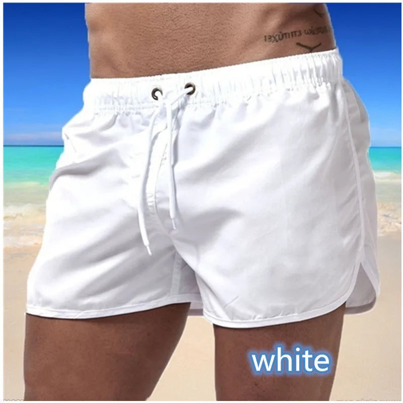 Men's Swim Shorts Swim Trunks Quick Dry Board Shorts Bathing Suit Breathable Drawstring With Pockets for Surfing Beach Summer