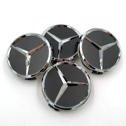 4pcs 75mm Car Wheel Center Hub Caps Cover For Mercedes Benz AMG A B G R Class GLA GLK W176  W108 W168 W204 W251 W463 Accessories