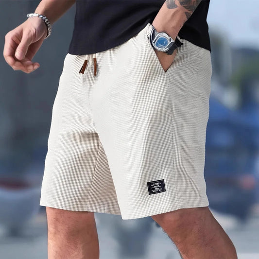 Men's Summer Casual Sports Shorts Plaid Checkered Loose Knee Length Shorts American Fashion Sports Street Shorts