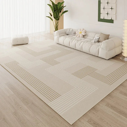 Ins Simple Style Room Decor Non-slip Carpet Nordic Light Luxury Soft Large Living Room Rugs Lint-free Easy Cleaning Tatami Mat