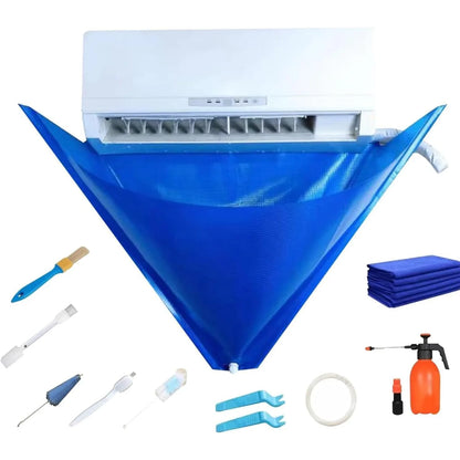 110cm Large Air Conditioner Cleaning Cover Kit  AC Cleaning Water Receiving Bags Household Hanging Air Conditioner Cleaner Sets