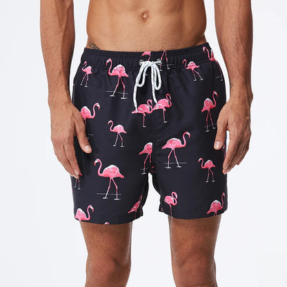 Escatch Brand Summer Mens Shorts Fashion Polyester Quick Dry Board Shorts Male Sport Gym Swimsuit Surf Swim Trunks For Man