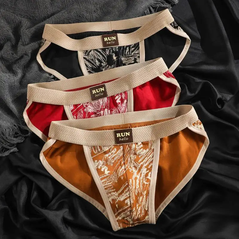 3Pcs Men's Briefs Breathable Underwear Comfortable Panties Shorts Sexy Gifts for Man Underpants  Lingerie Male Panties