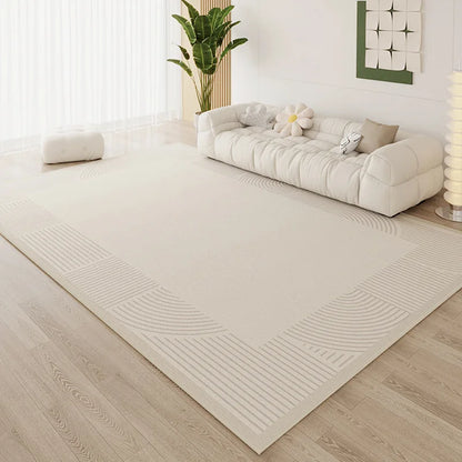 Ins Simple Style Room Decor Non-slip Carpet Nordic Light Luxury Soft Large Living Room Rugs Lint-free Easy Cleaning Tatami Mat