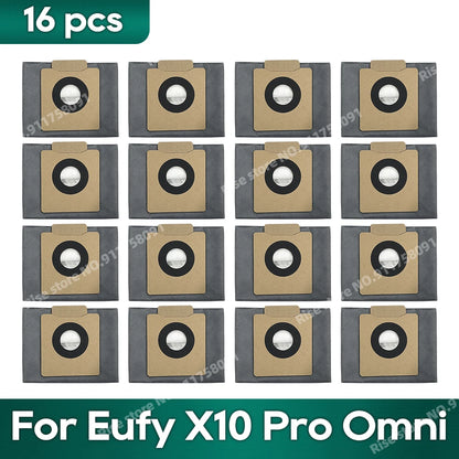 Accessories fit for Eufy X10 Pro Omni Robot Vacuum Dust Bag Hepa Filter Roller Side Brush Mop Cloth