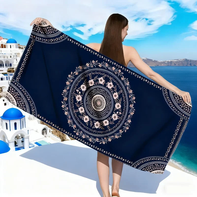 Microfiber Beach Towel 90x180cm 80x160cm, Quick Dry Lightweight Large Bath Towel for Swimming, Yoga, Travel, Gym