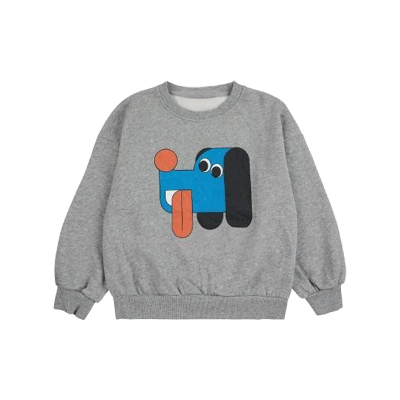 2025 New Children's Spring Autumn Hoodie Cartoon Print Unisex Sweatshirt European Style Top for Boys And Girls