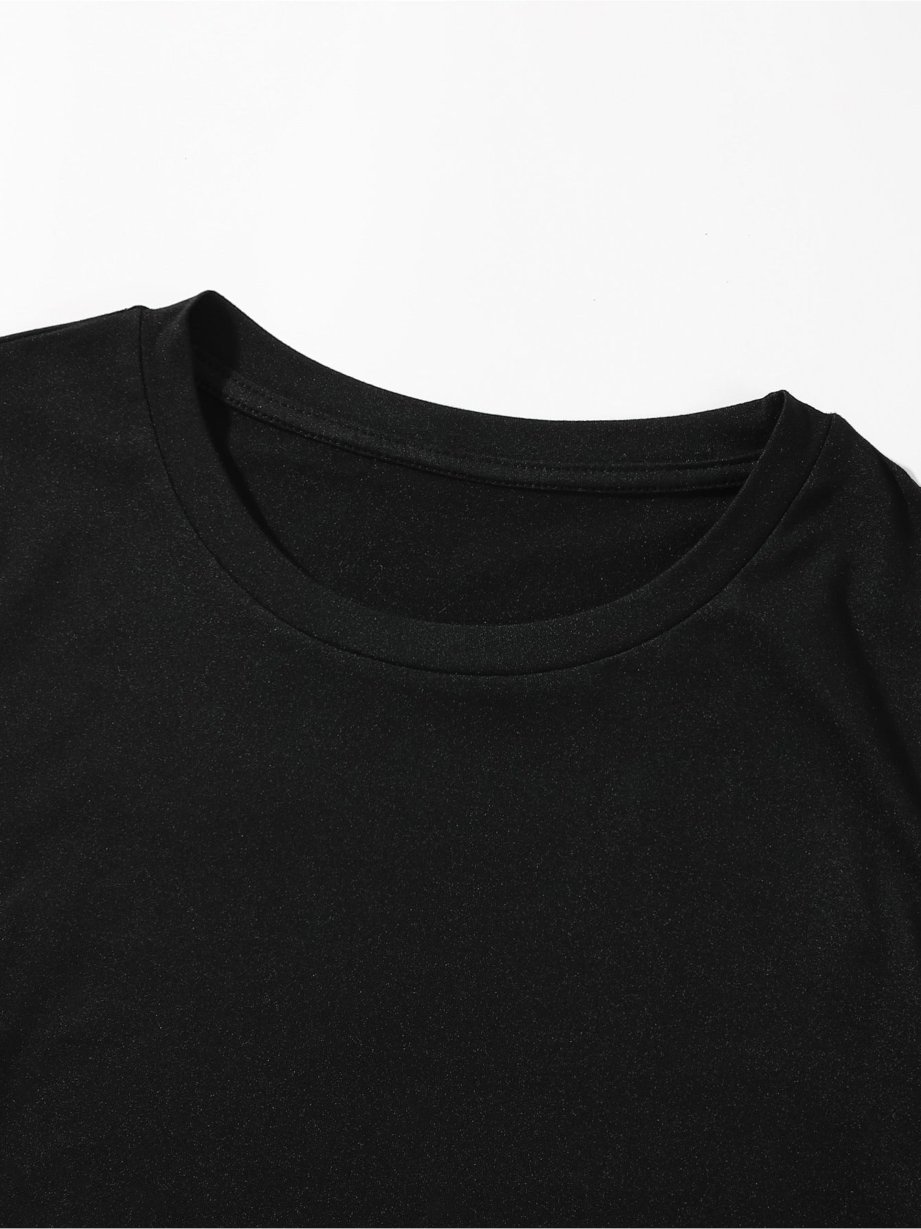 graphic print drop shoulder t-shirt short sleeve crew neck casual top for spring & summer women s clothing